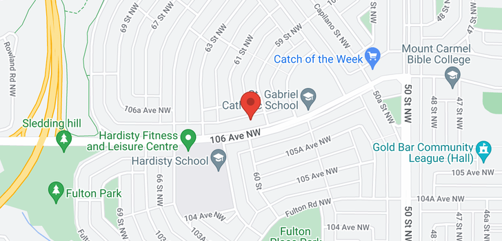 map of 6004 106 Ave NW